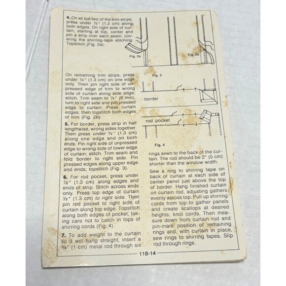 Simplicity House 10 Windows Treatment Curtain Pattern Sewing Instruction Kit - Picture 3 of 4